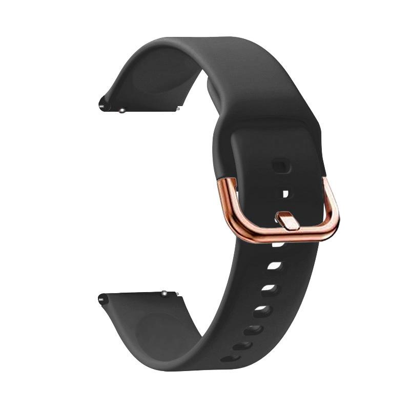 Новый силиконовый ремешок 18 мм для HUAWEI WATCH GT 5 GT4 41 мм Браслет Наручный ремешок Для Huawei GT5 Pro 42 мм/Watch 5 42 мм Ремешок Correa 18mm width чёрный