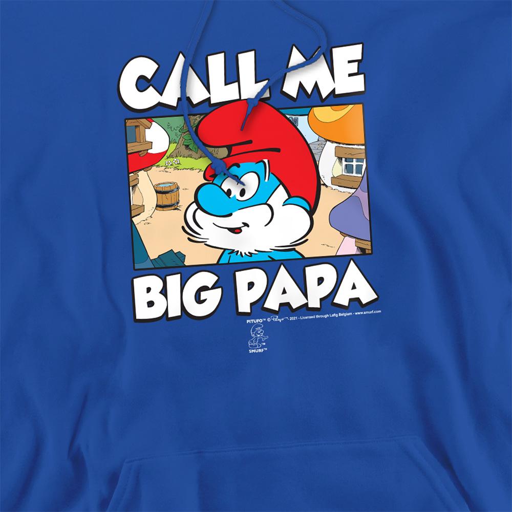 The Smurfs Unisex Adult Call Me Big Papa Smurf Hoodie