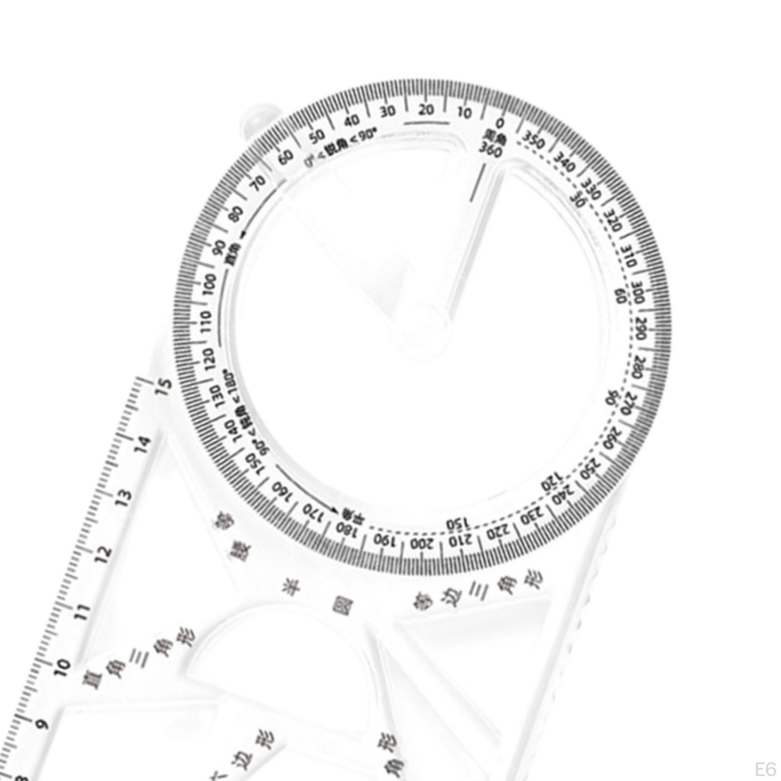 Шаблон чертежа геометрической линейки. Измерительные пластиковые линейки для школы — фото 8