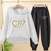 Kid's Leisure Clothes Hoodie +Pants 2pcs Sets Boys Tracksuit Autumn Winter Sweatshirt Set Children Football Sportsuit