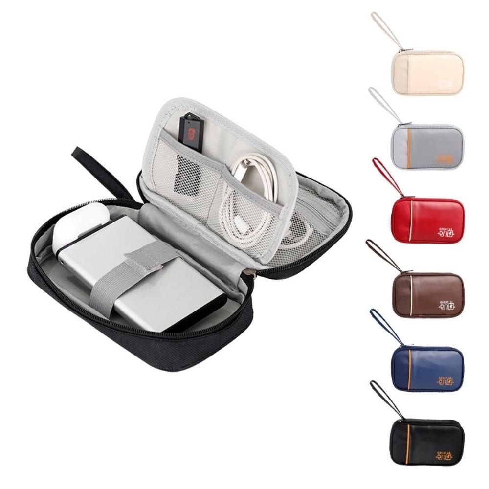 Large Capacity Cable Storage Bag Portable Electronic Organizer Box Durable Travel Cable Organizer