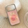 Creative Colored Diamond Pink Guava Phone Case for iPhone 16, iPhone 17, iPhone 17 Pro Max