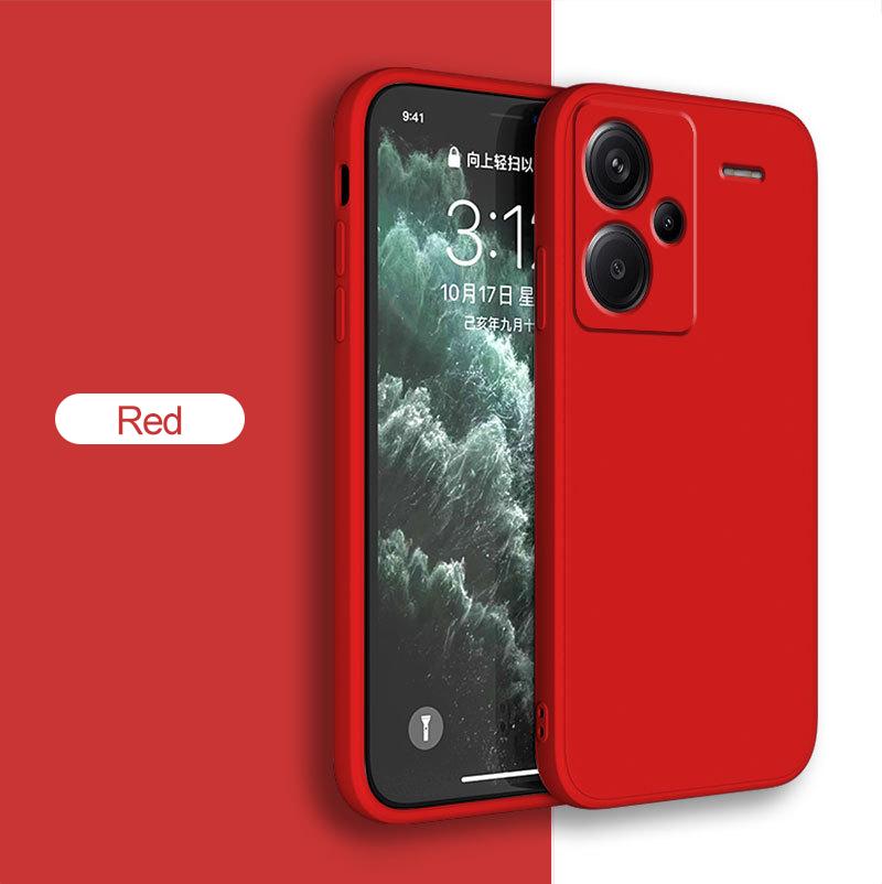Für Redmi Note 13 Pro Plus Hülle Quadratische Flüssigsilikon Handyhülle Für Xiaomi Redmi Note 13 Note13 Pro Note13Pro Plus Weiche Rückseite