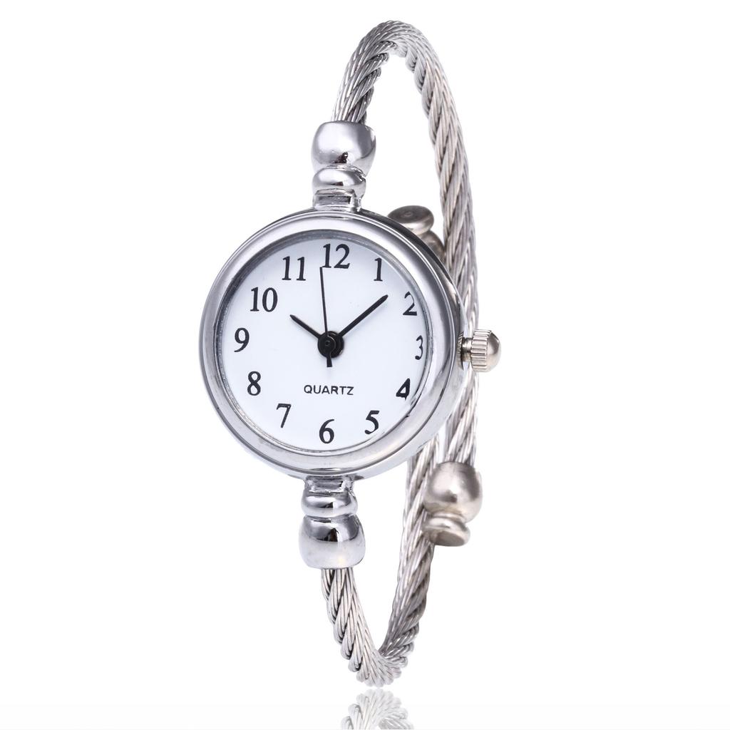 Fashion Gold Bangle Bracelet Watches for Women Luxury Stainless Steel Retro Ladies Quartz Wristwatches Fashion Casual Women Dress Clock