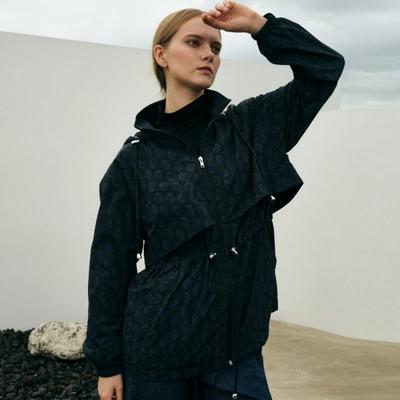 Lipbbam 24fw All Weather Uv Mid Wind Jacket Snb Black