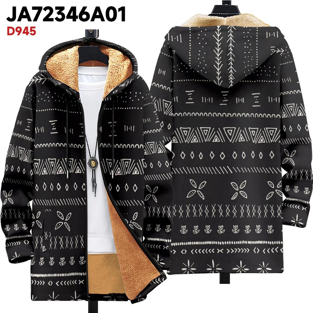 Новая куртка многоцветные элементы узора B1 кардиган на молнии с капюшоном утолщенный зимний флис трендовая стеганая одежда 4XL 7230₽
