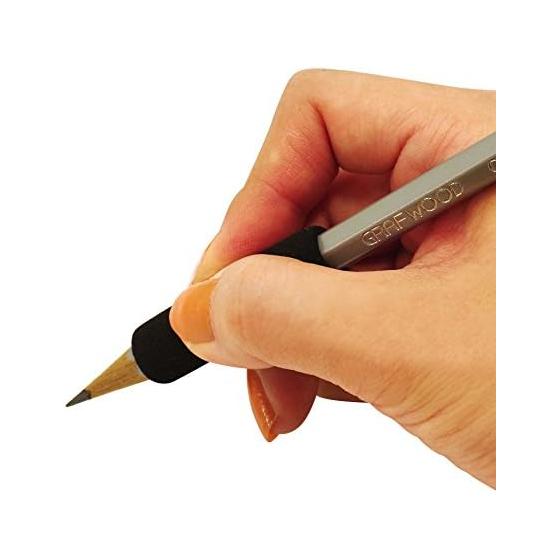 Soft Grip [Red] 3010-SGRE - Comfortable, Elastic Pen Grips for Reduced Finger Fatigue and Callus Prevention - Fits 8mm-8.5mm Pens - Pack of 2