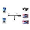 2 In 1 USB Female To HDMI-compatible Male Cable 1080P HD TV Projector Displays Converter Wire Dongle for iPhone Samsung Galaxy