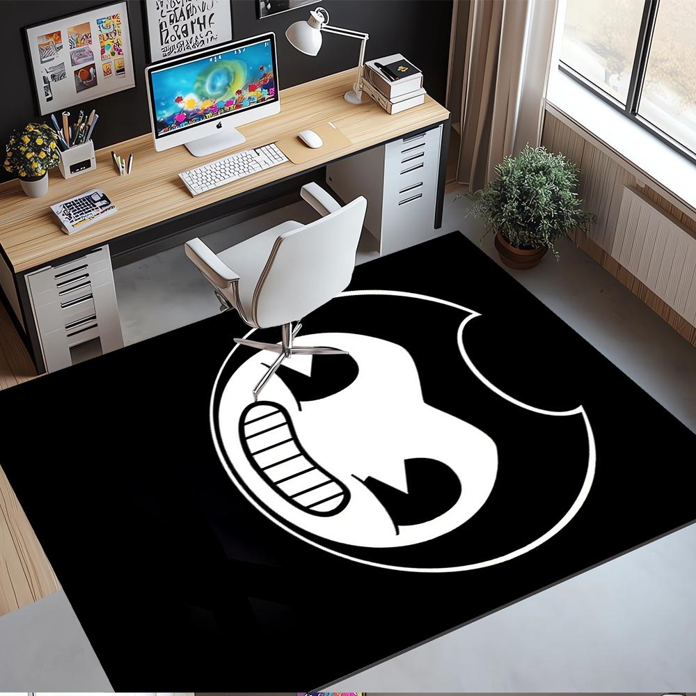 Bendy and the Ink Machine Printed Carpet,Rug,for Office Chair Living Room Bedroom Kitchen Room Decor Gifts.