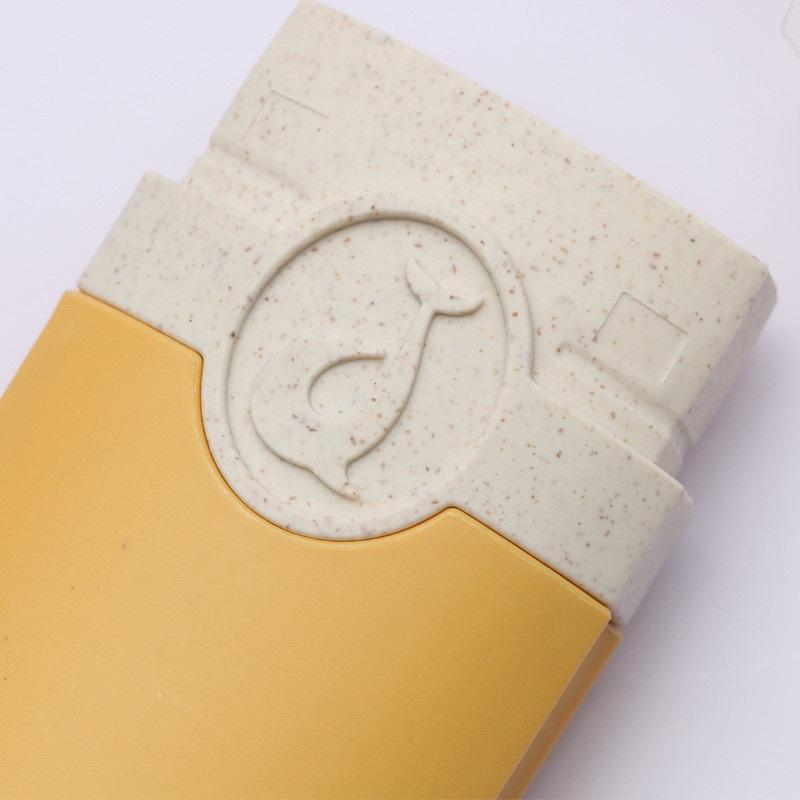 Wheat Straw Tableware Chopsticks Carrying Box Simple Spoon Fork Reusable Travel Cutlery Set Picnic Portable