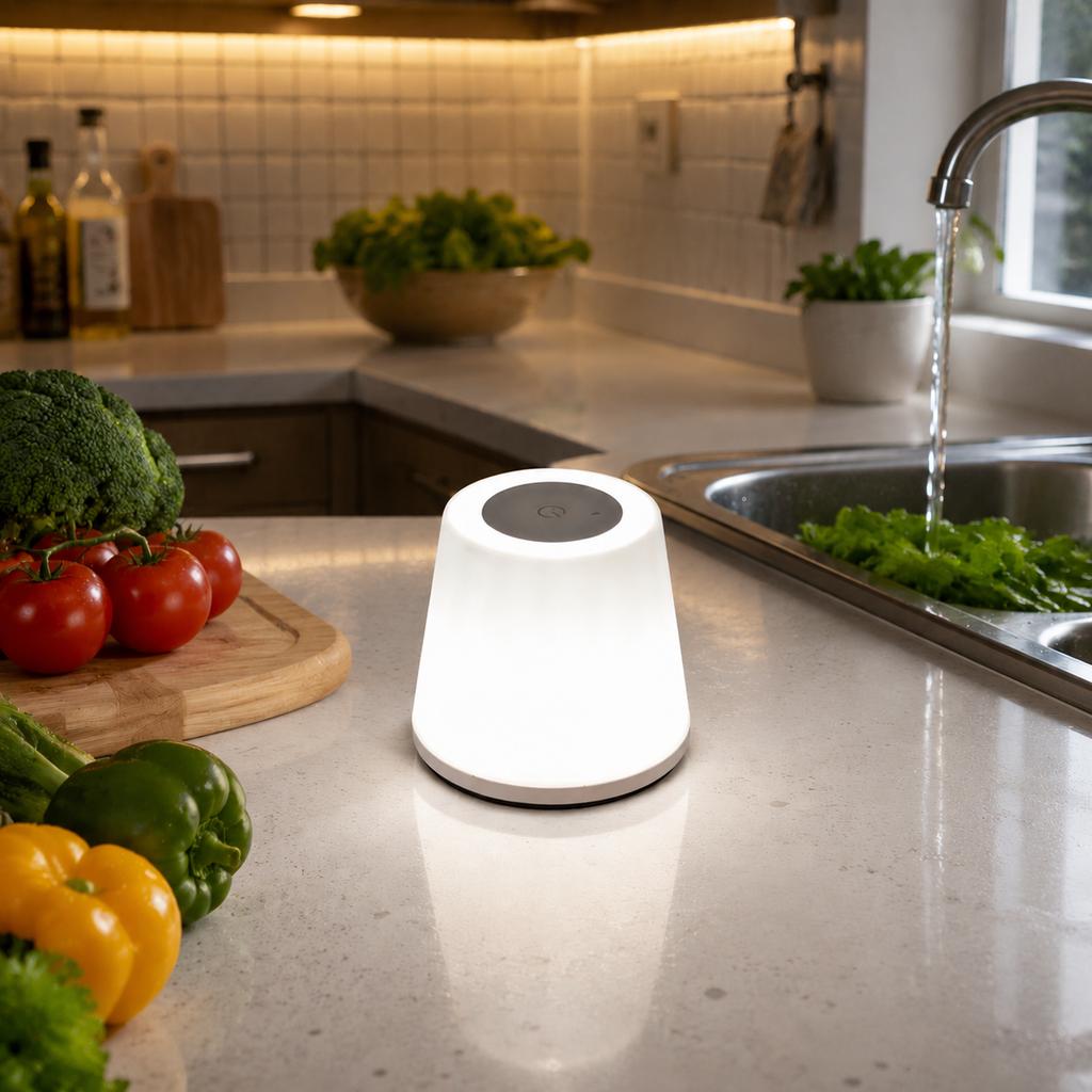 Xiaomi Modern Cordless Table Lamp, Touch Control 3 Color Ambient Lamp, Portable Desk Lamp for Home Decoration