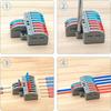 CTRICALVER Electrical Cable Clamp Terminal 14AWG Pin Quick Wire Splice Rail Screw Mount Compatible Blocks, 2.5mm², 2-8 Connectors, 5-Pack - &