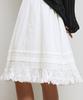 General Idea Lace Flare Midi Skirt [White] / Gf2Lsk509