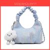 Canvas Shoulder Bag For Women With Chain Detail Perfect For Daily Casual Use