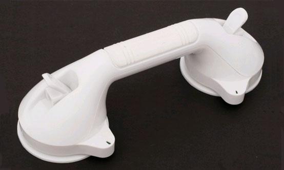 Multifunctional Holder With Indicator, White, Suction Cup, No Drilling Required