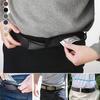 38mm Nylon Belt with Concealed Wallet Solid-Color Length 120cm Adjustables Design Waistbelt Easy Using Lightweight Waist Belt