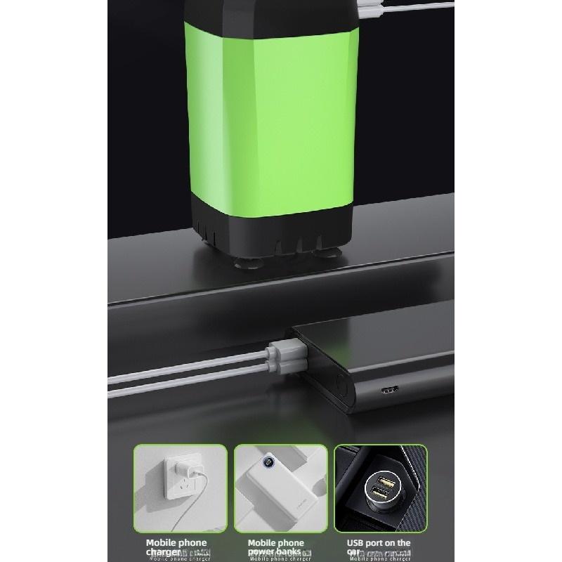 Cordless Portable Electric Shower Pump Self-Priming Rechargeable Shower Head No Plug Needed Outdoor Camping Dorm Rural Mobile Water Sprayer Bath Tool