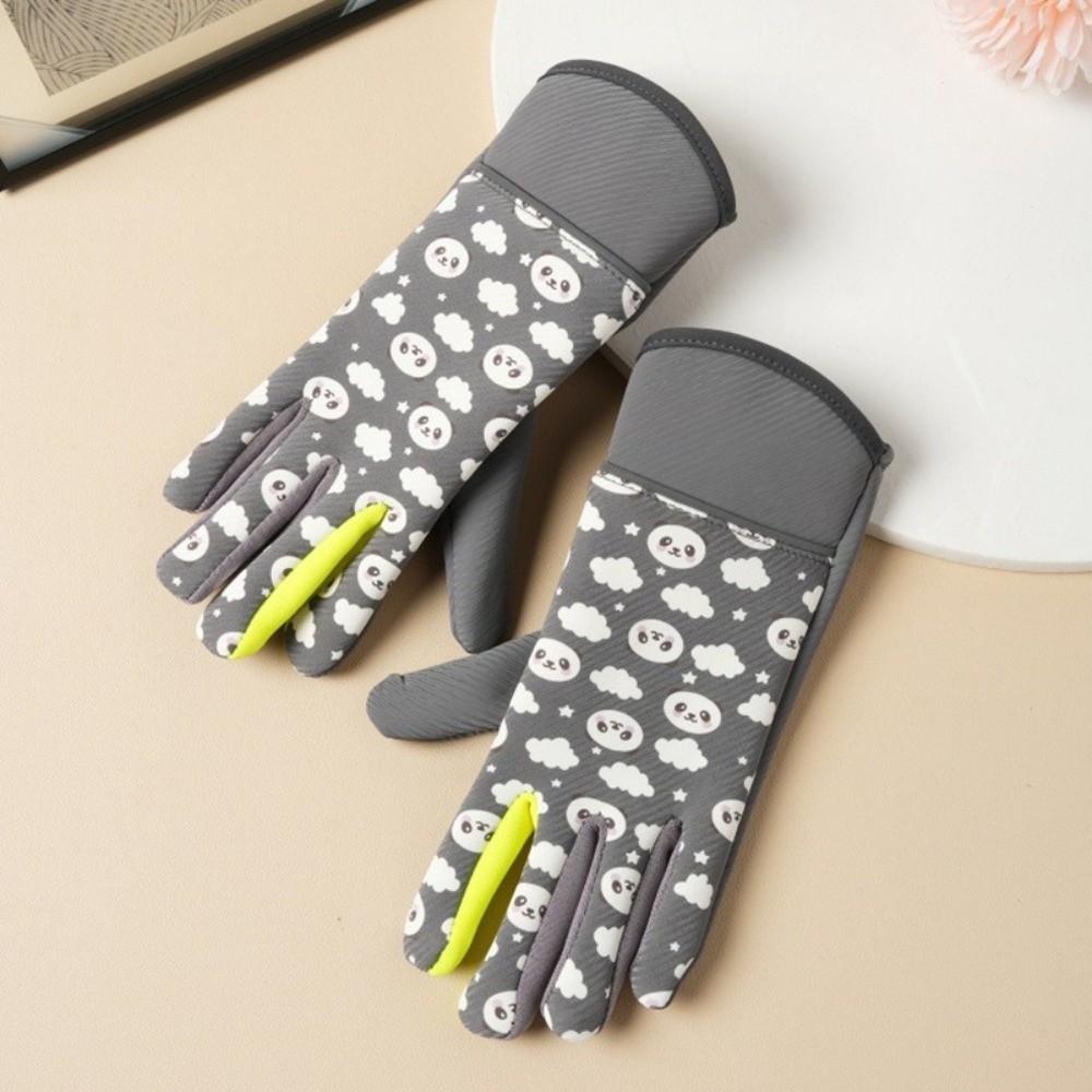 Panda Print Children Gloves Windproof Cycling Gloves New Warm Mittens for Boys and Girls