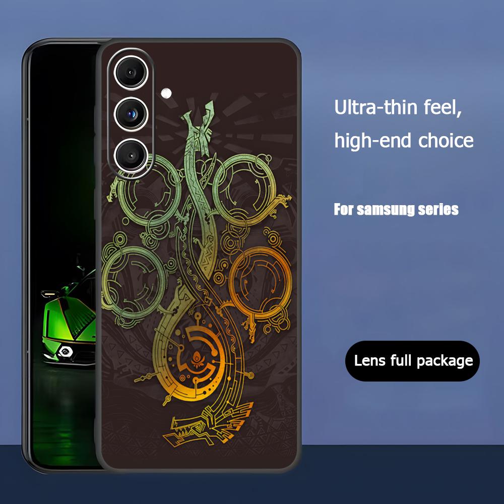 Monster Hunter Wilds Phone Case For Samsung Galaxy S25 S24 S23 S22 S21 S20 Plus Ultra Note20 Soft Black