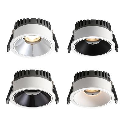 Hohe Helligkeit, tiefes, blendfreies LED-Downlight mit Cob-Technologie, schmal, eingebettet, ultradünn, 9 W, 12 W, 15 W, LED-Deckenstrahler, Aluminium-Downlights