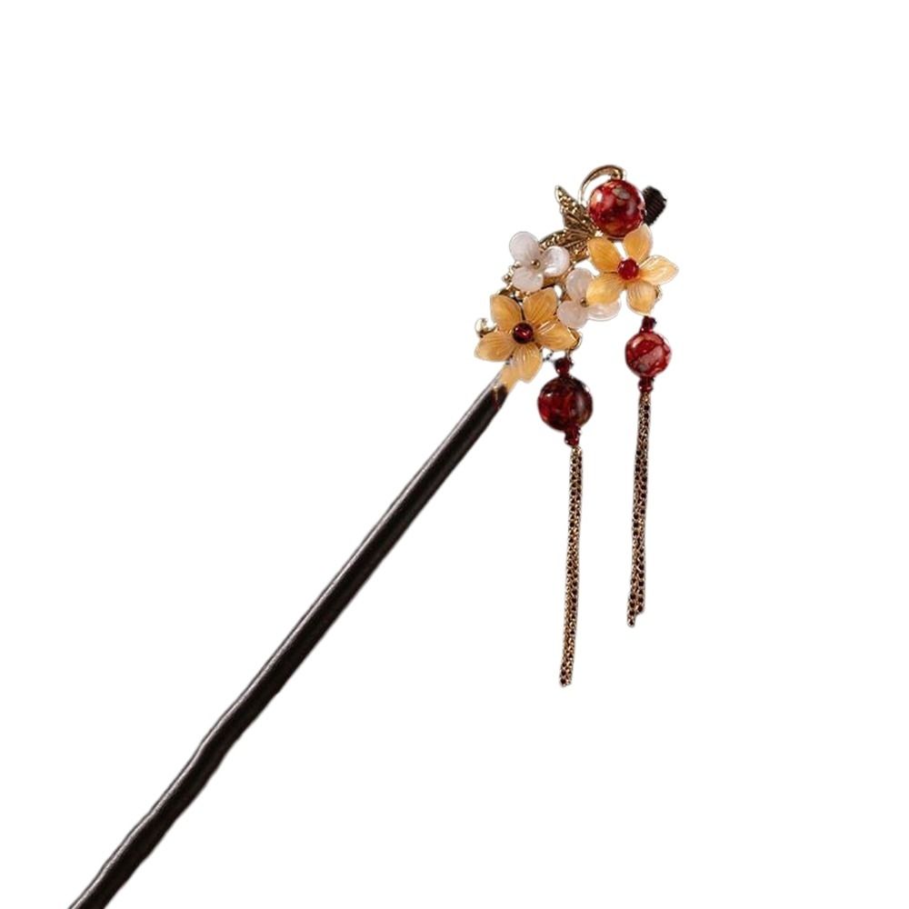 Imitation  For Women Hair Accessories Wooden Hair Fork Flower Hair Sticks Chinese Style Hairpin