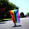 Rainbow Flag 150X90CM Banner 100D Polyester Grommets Lgbt Gay Rainbow Progress Pride Flag Decoration Peace