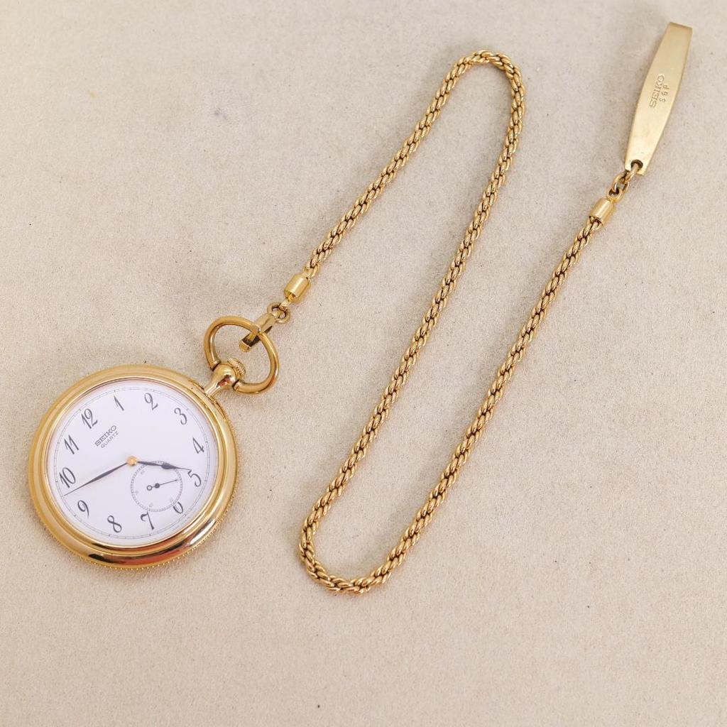 [USED] Working SEIKO Pocket Watch SGP30 Small Second Quartz 2205
