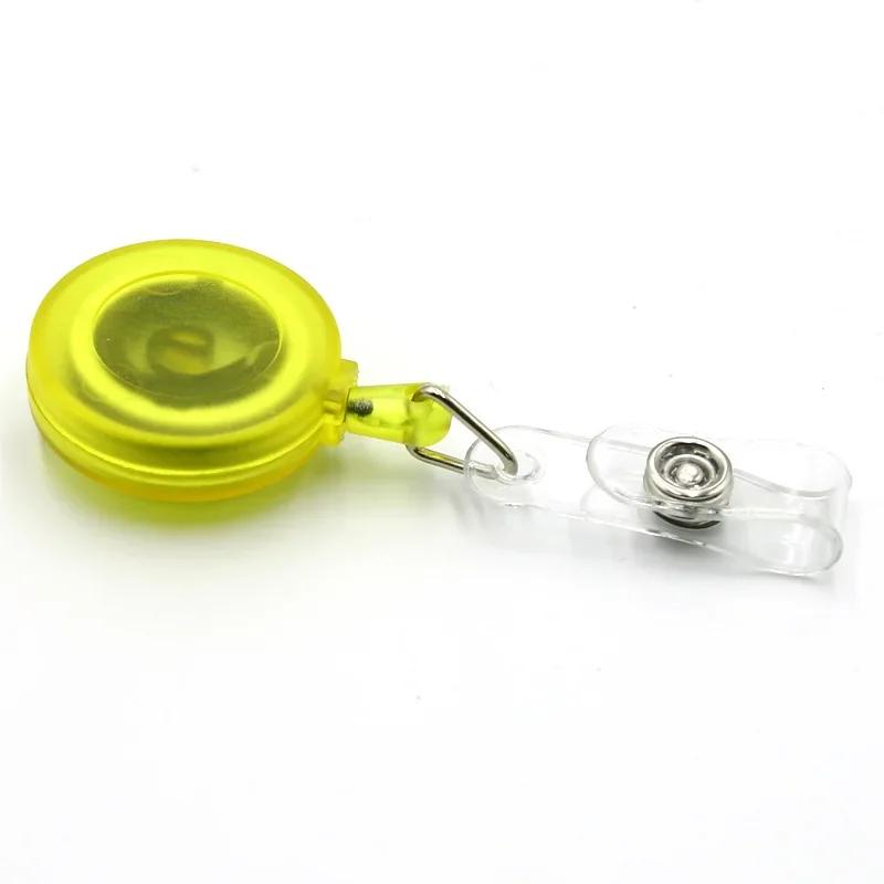 1Set Unisex ID Name Badge Credit Card Holder Employee's Staff Work Card Cover with Retractable Badge Reel Pass Bus Card Sleeve
