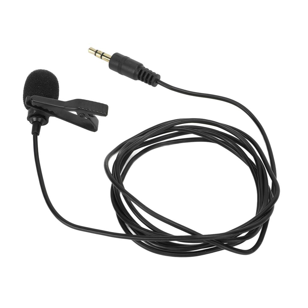 Lavalier Microphone Noise Reduction Omnidirectional Clip On Mic for Interview Streaming