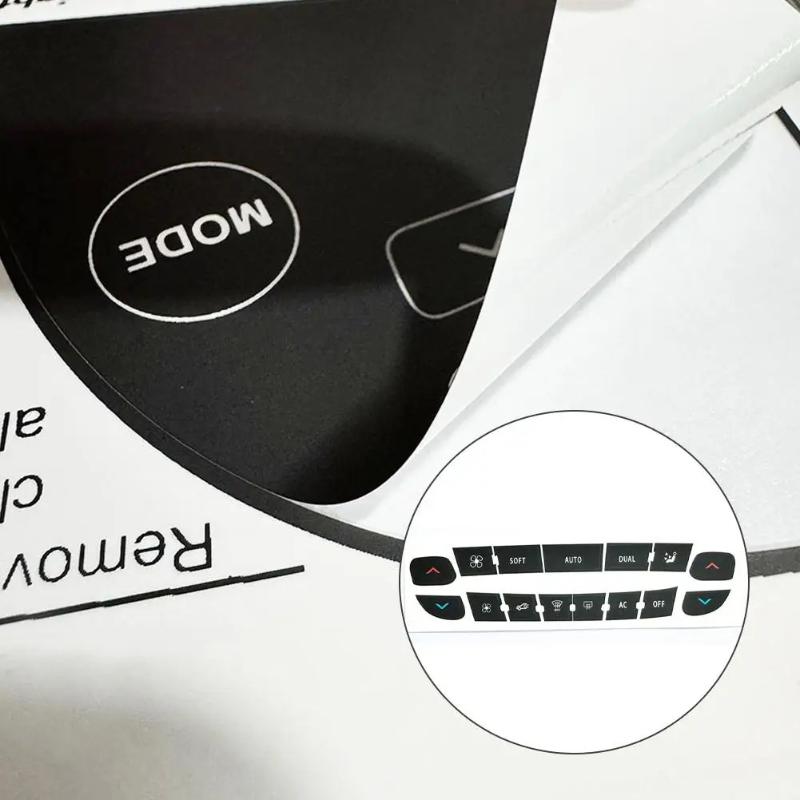 5 Sätze Auto Klimaanlage Klimaautomatik Knopf Reparatur Aufkleber Für Renault Megane/ Master/ Scenic