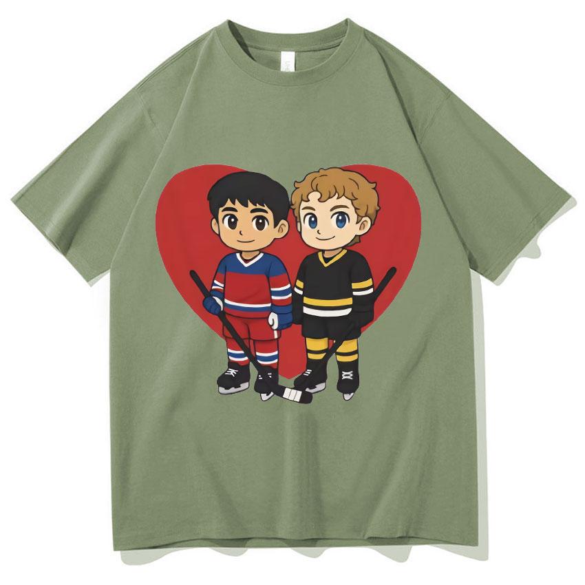 Heated Rivalry High Quality Tshirt Mens Womens Rivalry 81 and Hollander 24 Hip Hop Casual 100 Cotton Tee Shirt Teenagers Unisex