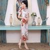 Plus Size Retro Long Cheongsam Dress - Chinese Style, Old Shanghai