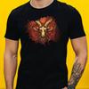 T-Shirt Herren Baphomet Motiv Baumwolle Größe XS bis 5XL