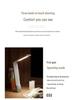USB Rechargeable Folding LED Desk Lamp - Eye Protection, Long Battery Life, Perfect for Student Dorms or Bedside Use