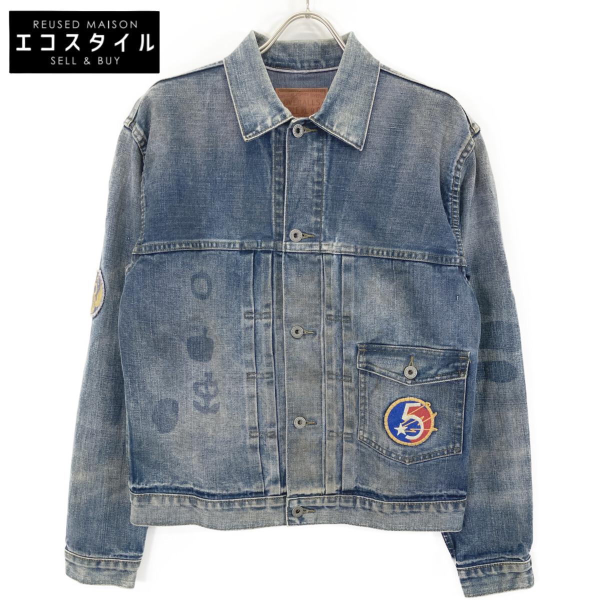 

RRL O72 Indigo Laurel Patch Denim Jacket Jacket M IndigoUsed