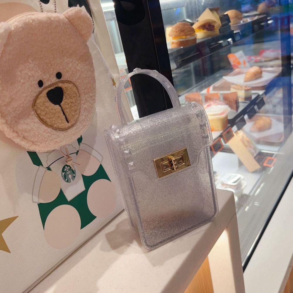 Vertical Style Crossbody Bags Candy Color Jelly Bag Messenger Bag Handbags  Women