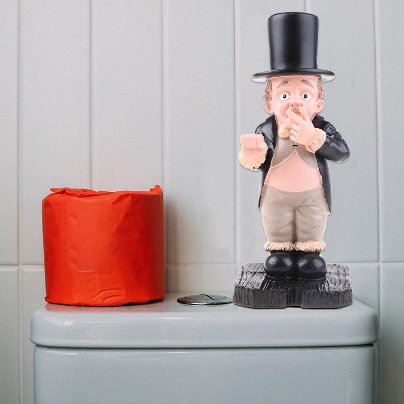 Toilet-Butler Courtyard Decoration Statue Resin Ornament Cute Figurine Home Decor Bathroom Funny Sculpture Home Ornament