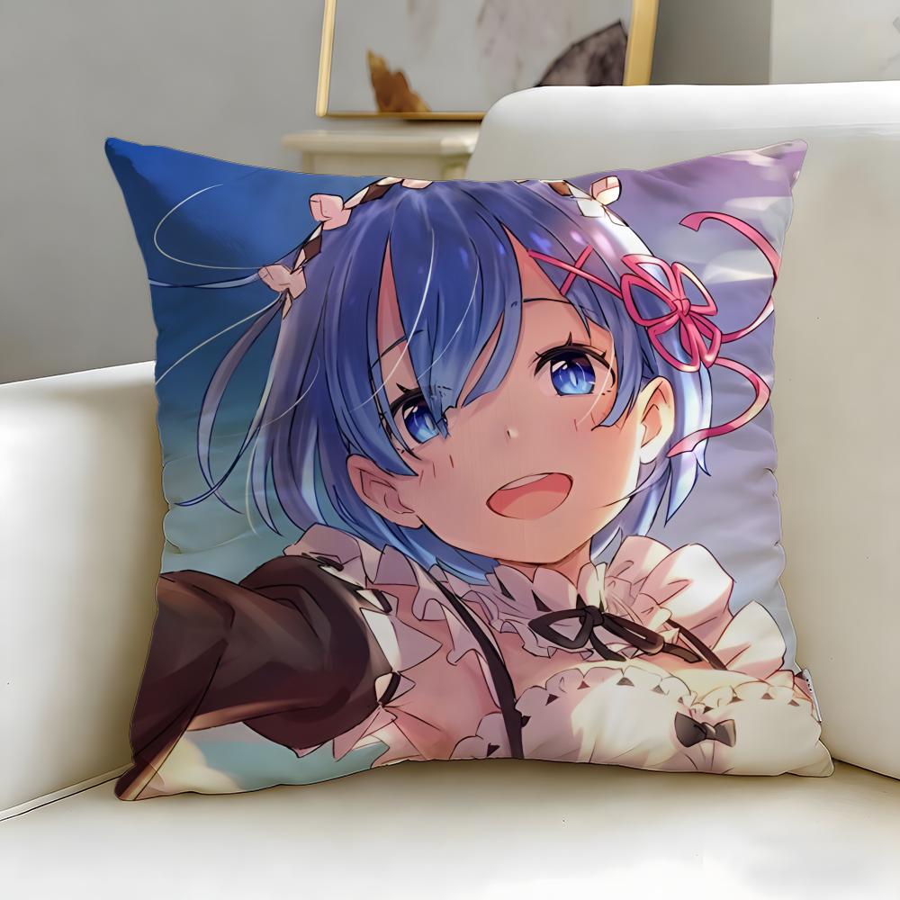 ReLife In a Different World from Zero Cushion Cover Soft  EasyWash Pillow Case  Versatile for Couch Bed Travel and Office