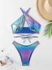 2024 Damen Sexy Split Crossover Badeanzug Bikini WSA038