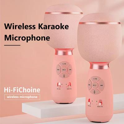 Drahtloses Karaoke-Mikrofon 6 Soundeffekte Handmikrofon Typ-C Wiederaufladbar Bluetooth-kompatibel 5.0 für Erwachsene