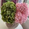 Hydrangea Flower Bouquet With Embroidered Ball Handles For Wedding And Hotel Decor