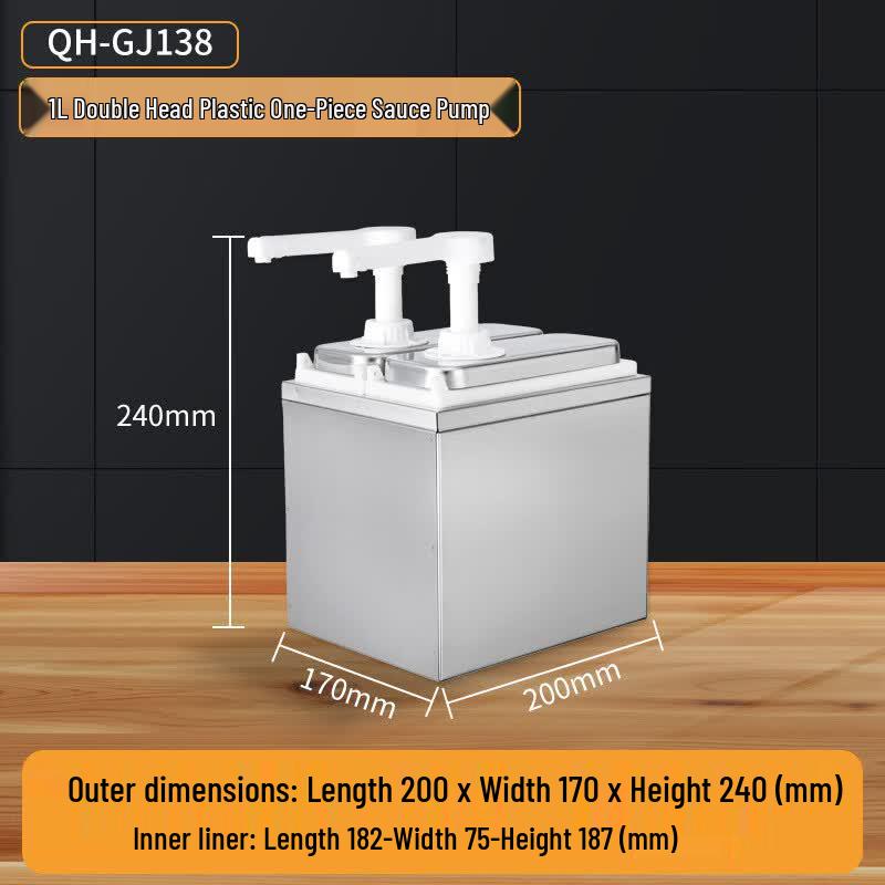 ZhiShi Commercial Stainless Steel Syrup & Sauce Dispenser