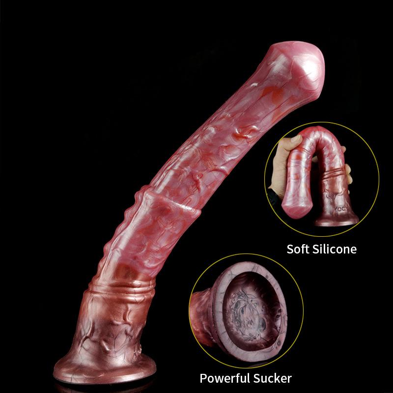 YOCY Realistic Horse Dildo Ejaculating Fantasy Long Animal Penis Silicone Anal Dildos For Masturbator Sex Toy For Women