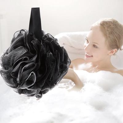 Bath Shower Sponge Exfoliating Mesh Brush Bath Shower Sponge Clean Black