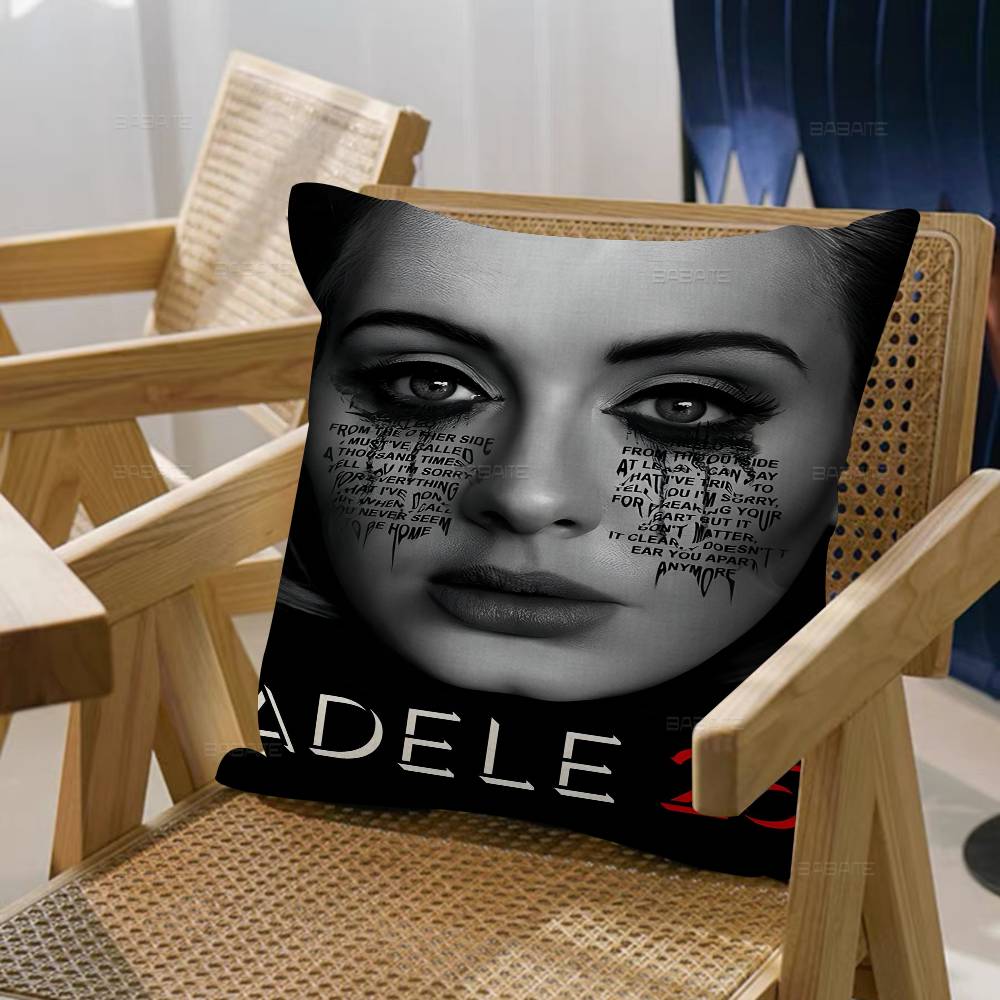 Singer Adele Cushion Cover Car Throw Pillow Case For Sofa Car Christmas Gift 40X40Cm 45X45Cm