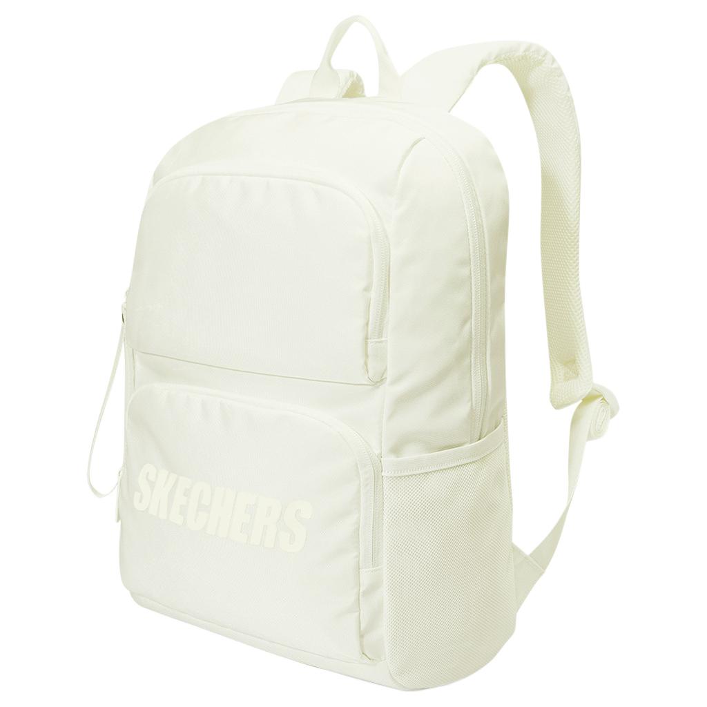 Skechers Sport Casual Zipper Adjustable Shoulder Strap Backpack Unisex Backpack White L320U196-0074