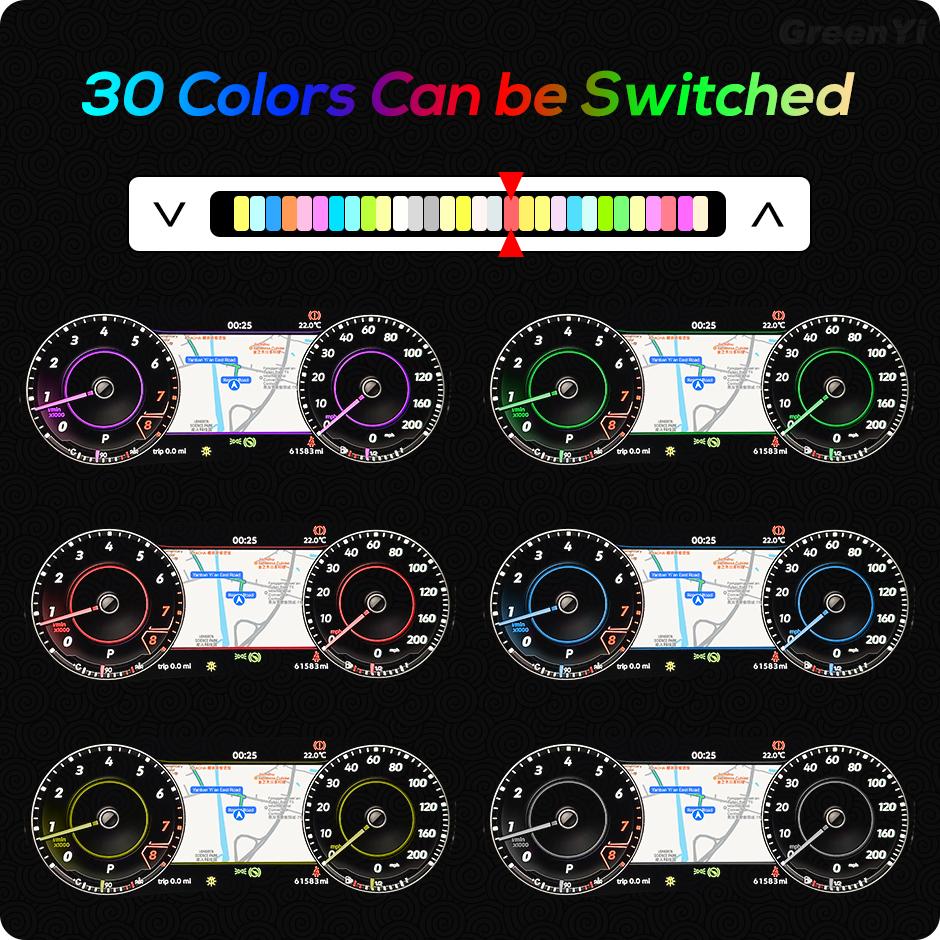 10.25” Digital Dashboard Panel Virtual Instrument Cluster CockPit LCD Speedometer Monitor For VW Magotan Passat B6/B7 2007-2016