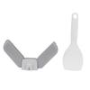 Meal Spoon with Storage Box Dust Proof PP Rice Scoop Tableware Kitchen Accessory(Gray )
