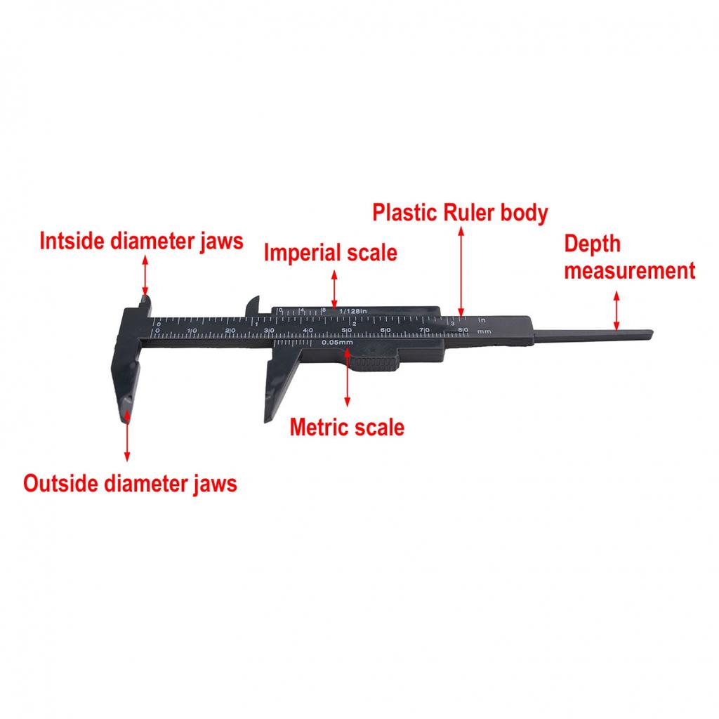 80mm Caliper Gauge Caliper Gauge Measure Tool Mini Plastic
