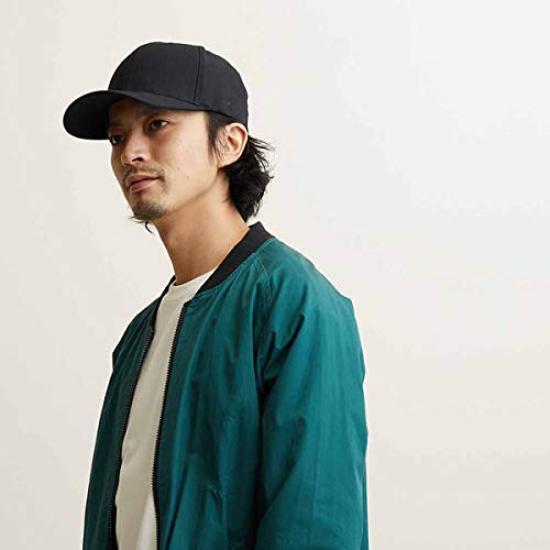 FLEXFIT Flexfit Twill Keps Hatt för Män och Kvinnor Djup Djup (Svart/Svart)